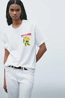 PANCRACE BESSA LEMON PRINTED T-SHIRT