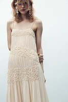 PLEATED STRAP DRESS