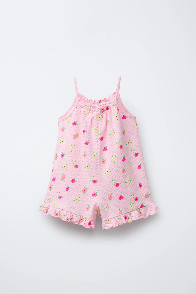 COMBI-SHORT STRUCTURÉ IMPRIMÉ