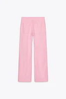 PANTALON DROIT AVEC LIN