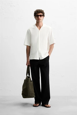 CHEMISE JACQUARD COTON - VISCOSE
