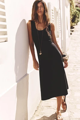 INTERLOCK MIDI DRESS