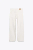 ZW COLLECTION STRAIGHT HIGH-WAIST CROPPED JEANS
