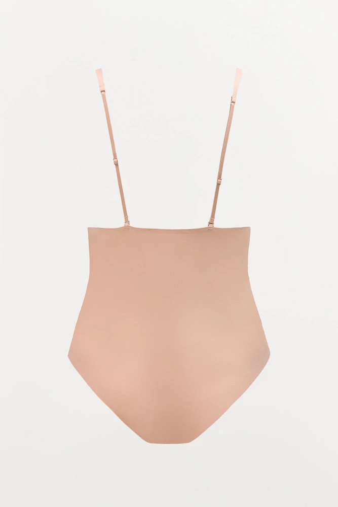 POLYAMIDE CROSS-BACK STRAPPY BODYSUIT