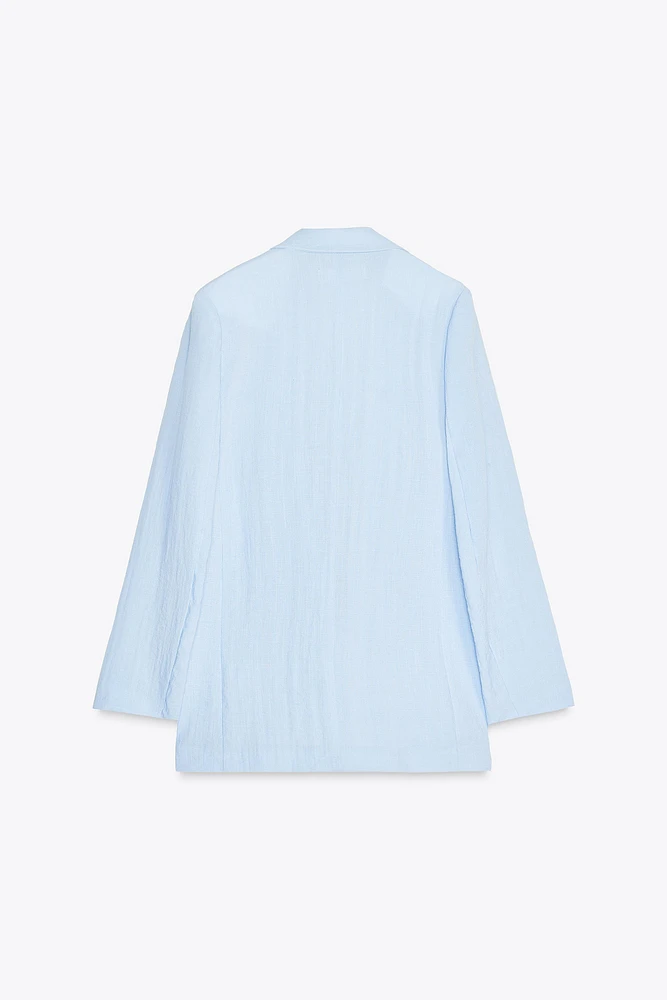 VESTE OUVERTE EFFET PLISSÉ