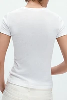 SHORT SLEEVE COTTON T-SHIRT