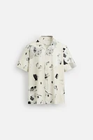 CHEMISE ÉLASTIQUE À IMPRIMÉ FLORAL
