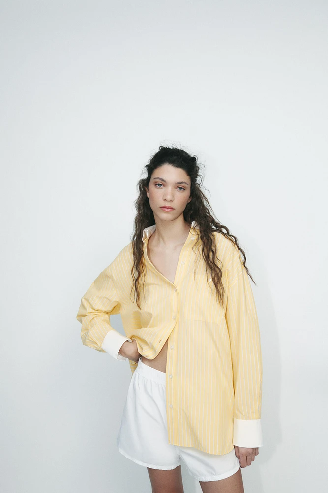 OVERSIZED POPLIN SHIRT