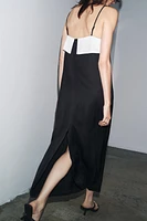 ZW COLLECTION MINIMAL SATIN DRESS