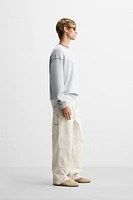 WASHED REVERSE EFFECT SWEATER