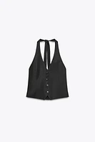 HALTER TIE TOP VEST
