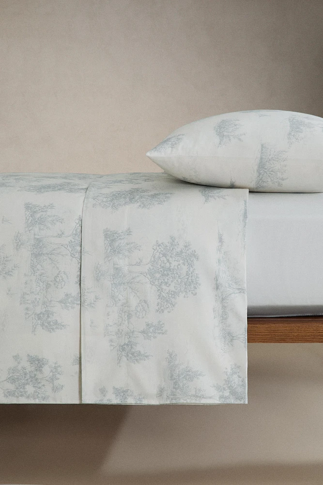 TOILE JOUY SATEEN FLAT SHEET