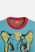 JACQUARD KNIT ELEPHANT T-SHIRT X HARRY LAMBERT