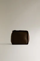 FADED LEATHER TRAVEL BAG