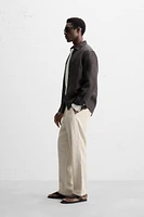 PANTALON EN JACQUARD À RAYURES