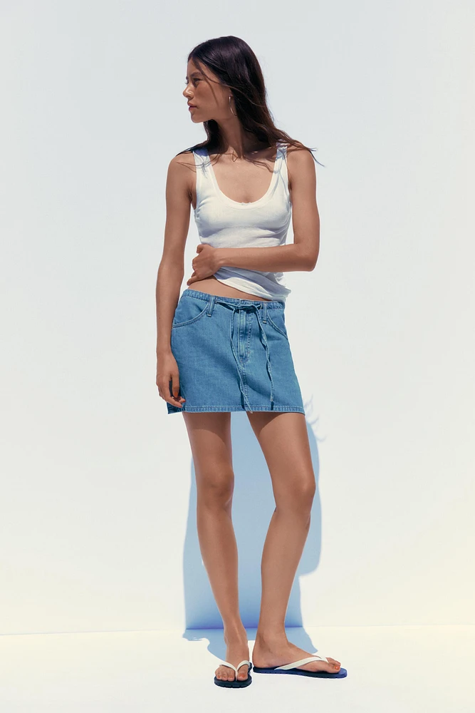 TRF DENIM MINI SKIRT