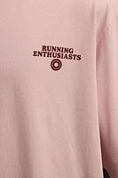 RELAXED FIT RUNNING PRINT T-SHIRT