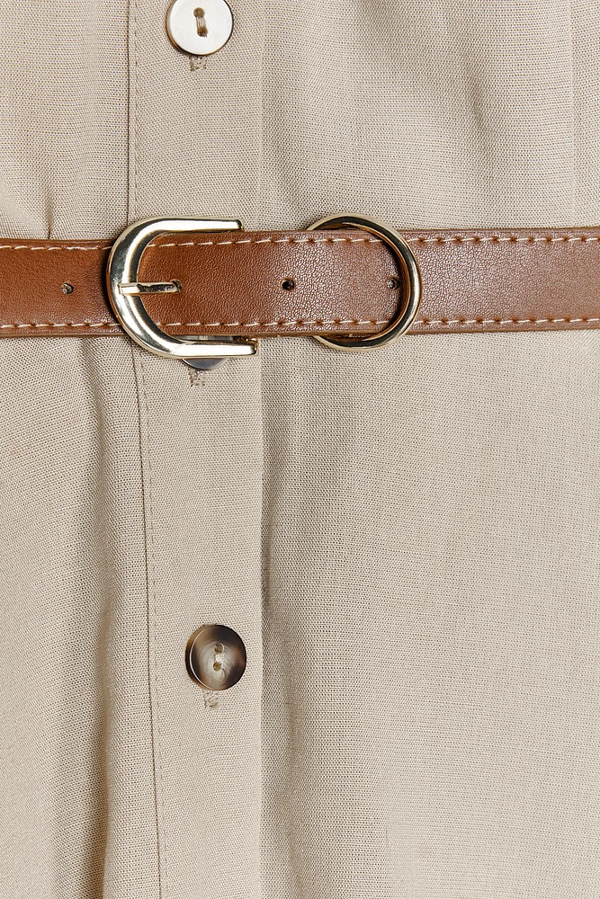 ROBE COURTE CEINTURE