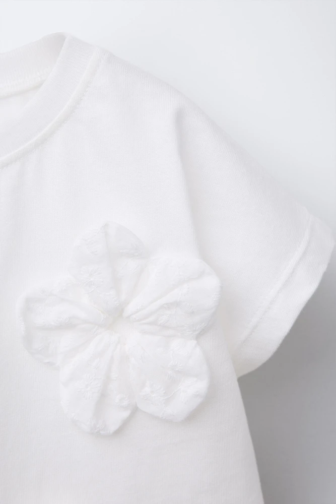 FLORAL APPLIQUÉ SHIRT