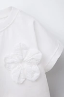 FLORAL APPLIQUÉ SHIRT