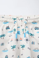 2-6 YEARS/ PRINTED SWIM SHORTS