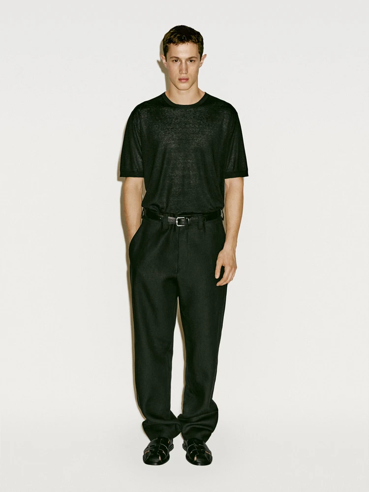 Silk blend knit T-shirt - Limited Edition