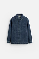 POCKET DENIM OVERSHIRT