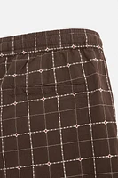 BERMUDA JACQUARD À CARREAUX