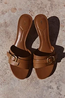 BUCKLED HEELED SANDALS