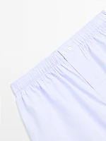 100% cotton micro-striped boxers
