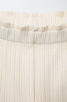 SIDE STRIPE TIE FLARE PANTS