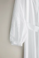 COTTON ROBE WITH EMBROIDERY