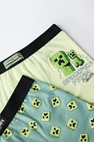 6-14 ANS/ LOT DE DEUX BOXERS MINECRAFT © MOJANG AB. ™