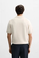 TEXTURED KNIT POLO