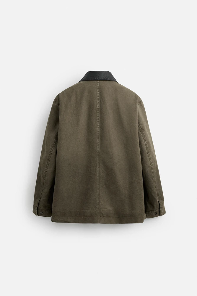 WASHED CONTRAST JACKET