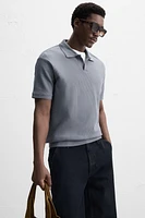 VERTICAL TEXTURED POLO