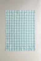 SET OF CHECK COTTON KITCHEN TOWELS (SET OF 2)