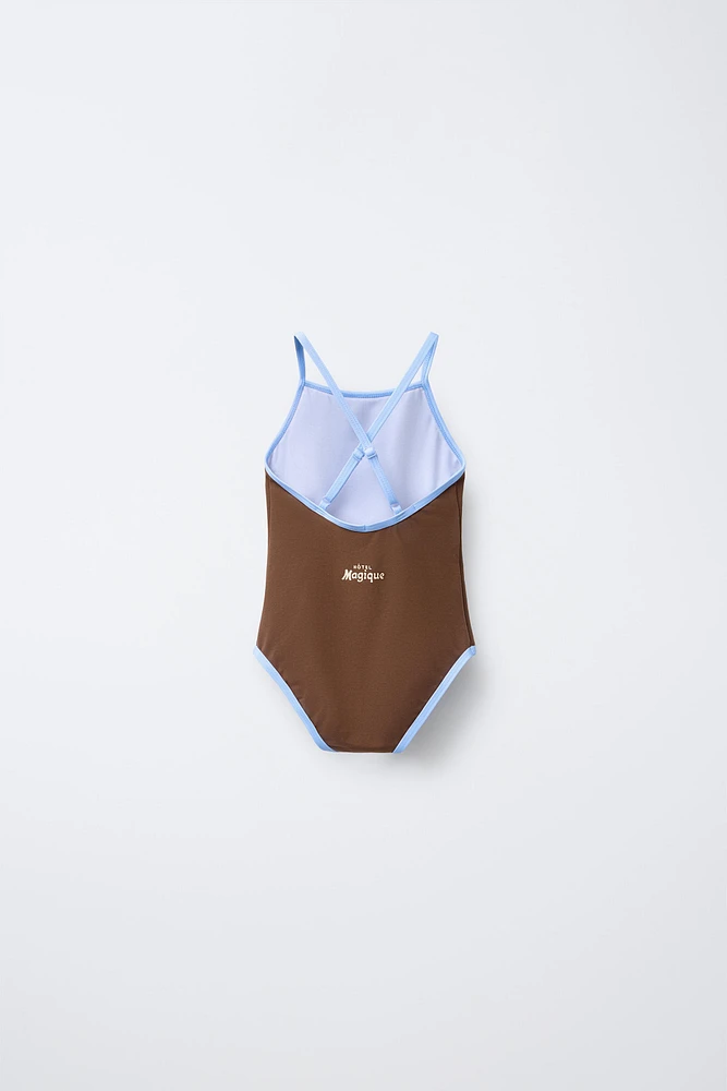 2-6 ANS/ MAILLOT DE BAIN LISERÉS CONTRASTE HÔTEL MAGIQUE © X ZARA