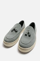 CASUAL SUEDE TASSEL LOAFERS