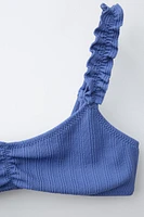 6-14 YEARS/ TEXTURED RUFFLE BIKINI