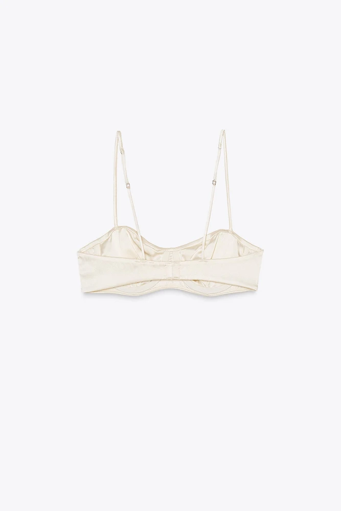 LIMITED EDITION SILK SATIN BRALETTE