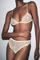 BRALETTE TRIANGLE BIMATIÈRE DENTELLE