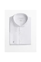 Chemise slim doubles poignets en coton