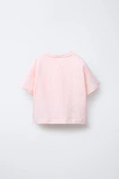 GINGHAM APPLIQUÉ T-SHIRT