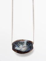 Necklace with ceramic pendant