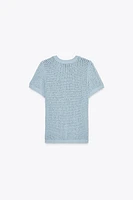 POINTELLE KNIT TOP
