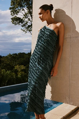 FRINGE MIDI DRESS