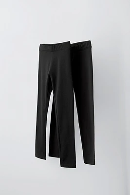 TWO-PACK OF PLAIN LEGGINGS