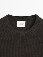 Ribbed linen knit sweater - Limited Edition