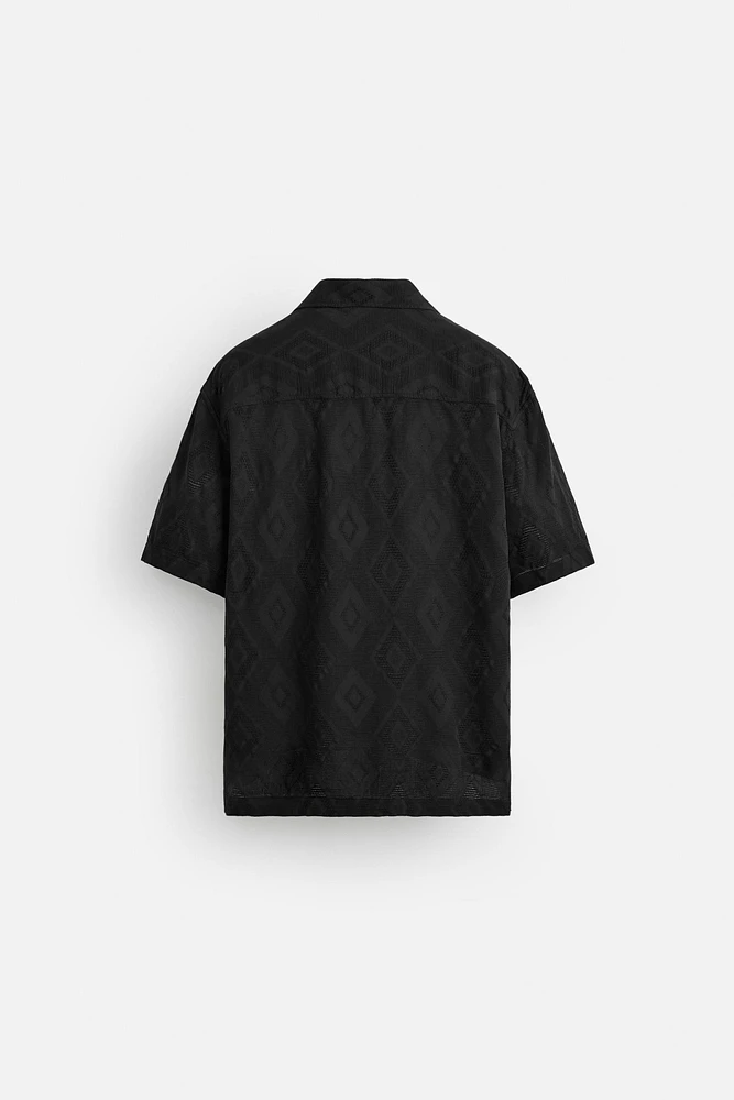 GEOMETRIC JACQUARD SHIRT